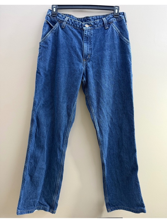 Carhartt Denim - Carhartt Women’s Carpenter Jeans 14x32 Blue Relaxed‎ Workwear Denim